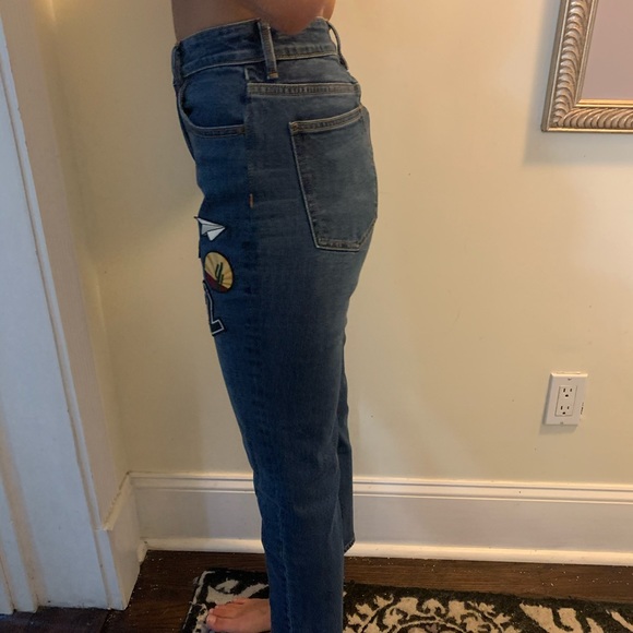 PacSun retro high rise Mom jeans with patches size 25 - Picture 2 of 7